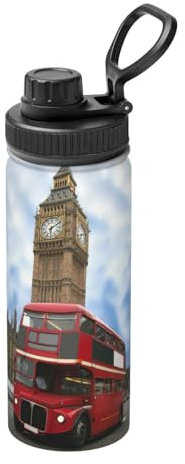 England - Botella de agua de acero inoxidable con aislamiento de doble pared
