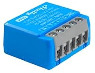 Shelly 1 Mini Gen4 - Micromodule interrupteur Matter, Zigbee, Wi-Fi, 1 Canal 8A, Contacts secs, Ouvre-porte de garage connecté, Contrôle app, Compatible Alexa, Google, SmartThings, Apple Homekit