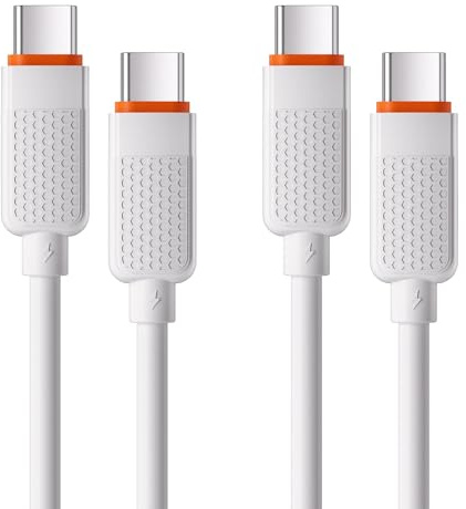 [2-Pack] IPhone 17 USB C to USB C Cable 1M, Android Fast Charging USBC Cord for Kindle, Fire HD 8/10/Max 11, iPhone Air 15/16/17 Pro Max/Plus, Google Pixel 10 9 XL, Galaxy S25 Ultra, Moto G/Edge, iPad