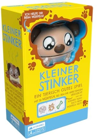 Exploding Kittens, Kleiner Stinker, Tierisch gutes Kinderspiel, Deutsch | Schnelles Würfelspiel für 2-5 Spieler ab 4 Jahren, 5 Minuten, fördert strategisches und problemorientiertes Denken