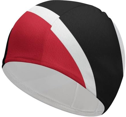 JZemdybill Bonnet de bain, drapeau de la Trinité-et-Tobago, bonnet de bain, bonnet de bain pour cheveux longs et courts