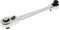 EXCEART Mini Chiave a Cricchetto Chiavi a Cricchetto Piccola Chiave a Bussola Chiave Di Socket Chiave a Cricchetto Regolabile Cacciaviti a Cricchetto Presa a Cricchetto Argento