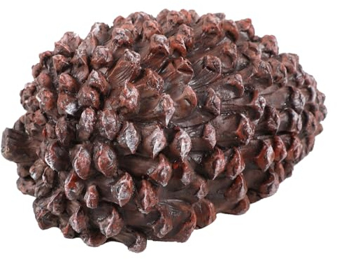 VILLCASE Fausse Pomme de Pin Cache-Clés de Jardin - Rangement de Clé Secret Aspect Naturel Ultra Réaliste - Décoration Extérieure Résistante aux Intempéries et Idée Cadeau
