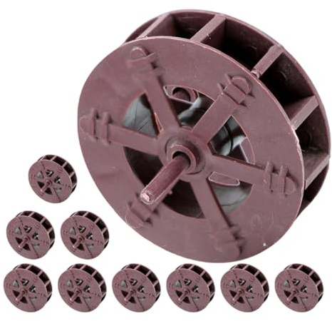 HOMSFOU Lot de 10 Roues à Eau Rotatives Micro-Roue 8 Cm en Plastique pour Fontaine de Table, Décoration Extérieure et Bassin Zen, Accessoires pour Fontaine de Jardin et Aquarium, Modèle