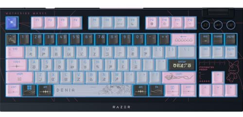Razer BlackWidow V4 Tenkeyless HyperSpeed (Orange Tactile Switch) - Kabellose Hot-Swap-Gaming-Tastatur - ohne Ziffernblock - Bluetooth & HyperSpeed 1000Hz - QWERTY US-Layout | Wuthering Waves