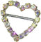 10 x „AB“ Haarschmuck, Reiter, Spange in Herzform, ideal für Hochzeiten, Basteln und Dekoration