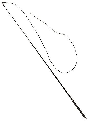 Amesbichler Reitsport Longierpeitsche superleicht aus Karbon/Fiberglas 180 cm Teleskopauszug, gummierter Handgriff schwarz