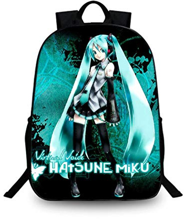 WANHONGYUE Hatsune Miku Anime Bilddruck Rucksack Backpack Büchertasche Schüler Schultasche Reiserucksack /10