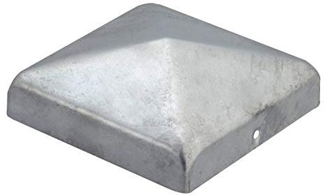 Pfostenkappen Zaunkappe Abdeckkappe Pyramide verzinkt 71 x 71 mm (6)