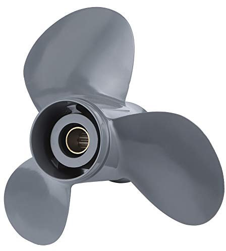 Schrauben für Bootsmotoren, Qiilu Boot Propeller, Außenborder Propeller 13 Spline Tooth 3 Blades 58130-ZV5-000ZA 11 1/4 x 13 Passend für 35-60 PS