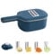 Hachoir multifonction multifonction pour pommes de terre, carottes, concombres, mandoline, râpe avec passoire, outils de cuisine pour fruits et légumes (C)