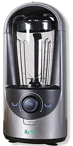 STOCK BUREAU Blender Mixeur Sous Vide d'air 1,5L Gris Argent avec Pichet de Conservation 0,75L