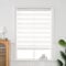 QiBoYuYe Day Night Blind Zebra Roller Blinds Blackout Window Curtain For Bedroom Door Windows Aluminium Cassette Translucent Vision Curtains (White Width 95cm X Height 150 cm)