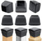 RCHYFEED 35-45mm Protecteurs de Tapis en Silicone avec Téflon, 24 Embouts pour Pieds de Chaise en Caoutchouc, Élastique Protection Pied de Chaise Table Noir, Couvre-Jambes de Meuble, Patins en Téflon
