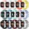 Dirrelo 15 Pack Deportiva Correas Compatible con Apple Watch Correa 42mm 44mm 45mm 49mm para Mujeres Hombres, Suave Silicona Correa para Apple Watch SE/Ultra/Ultra 2/9/8/7/6/5/4/3/2/1,Color A, L