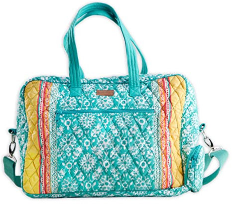 Maison d' Hermine Wochenendtasche für Damen, Baumwolle, gesteppt, Reisetasche, Übernachtungsgepäck, Wochenendtasche für Herren, Fitnessstudio, Sport, Geschenke, Reisen, Geschäftsreisende