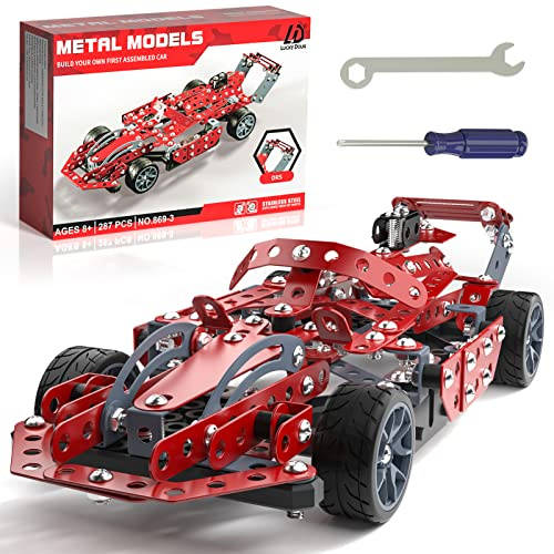 Lucky Doug Building Kit Model Car Set - STEM Project Building Toys for Kids Ages 8-12, Assembly Building Vehicle for Boys 8 9 10 11 Years Old