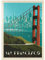 MyPuzzle San Francisco: Golden Gate Bridge Skyline, Vintage Poster - Premium 1000 Teile Puzzle - MyPuzzle Sonderkollektion von Anderson Design Group