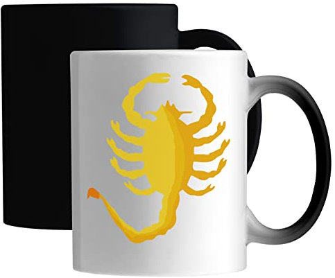 Drive Car Yellow Scorpion Movie TV Keramische magische Tasse Weiß