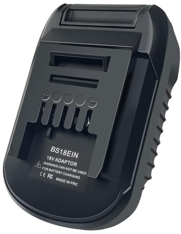 TPDL Adattatore per Batteria Bosch su Utensili Elettrici Einhell, da 18V GBA agli Ioni di Litio per Einhell 18V (Senza Batteria), BOS18EIN