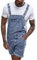 Jeansoveralls Für Männer Sommer: Jeanslatzhose Herren Kurz Latzhose Kurze Jeans-Latzhose Jumpsuit Hosenträgerhose-Jeansoverall Jeans Hose Denim-Overalls Skinny Fit Arbeitshosen-Arbeitslatzhose
