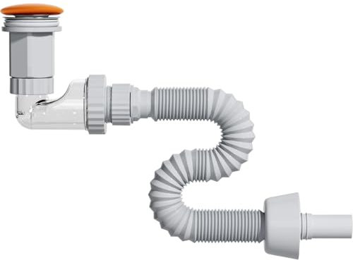 Mixbatt Waschbecken-Ablauf-Set mit Keramik-Stopfen, Pop-Up-Waschbecken-Abfluss, rostfreies Gefäß, Spüle mit Anti-Geruch, Anti-Verstopfung, kratzfestes Ablaufsystem, buntes Design