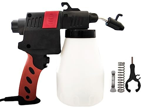 Pistola elettrica per la pulizia dei punti dei tessuti 65W Pistola a spruzzo per la pulizia dei tessuti con dimensione della nebbia regolabile, flusso del getto 1-2ML/S, per stampanti serigrafiche