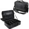 Joligrace Large Makeup Bag Cosmetic Case Beauty Box Hairdressing Tools Organiser Storage Box with Strap and Removable Dividers, Black Croc