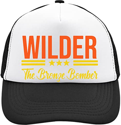 Functon+ American Boxer Champ Tribute Mesh Back Trucker Cap Adjustable Snapback Hat Casual Headwear for Everyday Use Black, Schwarz , Einheitsgröße