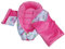 Leanbe Babynestchen-Set, 90x50 cm Baumwolle, 3-teilig mit Kuschelnest und Decke, für Neugeborene (ROSA/Bunte EULEN)