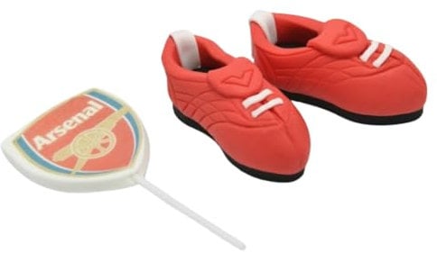 Edible Football Boots Cake Toppers - 3D Sugar Fondant Figure - Kids Birthday Decorations - Handmade Present (set2)