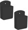 JAMAKALA 2Pcs Universal Remote Control Holders, Self Adhesive Wall Mount Remote Holders, Wall Mount Storage Box Organizer for Home Office, Wall Sticky Cubicle Holder for Pen Phone Charging (Black)