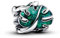 TCZNAF Green Monstera Leaves Charms Bead -Anhänger für Europäische Armbänder und Halsketten für Damen