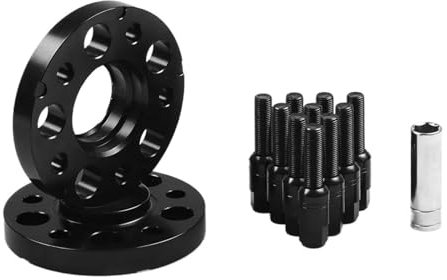 20mm 5x112mm 66,6mm Nabe Centric Bohrung Spurverbreiterungen M14x1,5 Konische Schrauben Für A-udi A4 A5 A6 A7 A8 Q5 RS5 RS7 S4 S5 S6 SQ5(Black bolts)