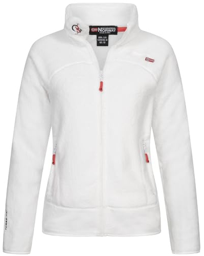 Geographical Norway Damen Teddy Fleece Jacke Herbst Winter Jacke Sweater Übergangsjacke