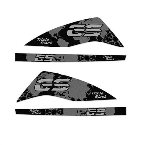 JAYWIS Felgenaufkleber Motorrad-Handschutzschild-Aufkleber, Handschutz-Aufkleber-Set Für BMW R1250GS ADV R 1200GS Adventure XR F850/750/650GS 40 Jahre Triple Black Radaufkleber(Farbe 2)