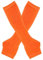 Anevous 1 Paar Damen Lange Fingerlose Handschuhe, Winter Stricken Armwärmer, Fingerlos Armstulpen Damen, Stulpen Handschuhe, Langarm Fäustlinge für Frauen Herbst Winter,Orange