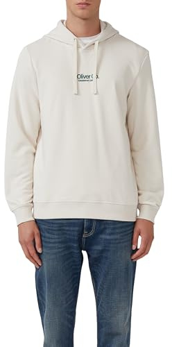 s.Oliver Kapuzenpullover aus Baumwollmix mit Logo-Print