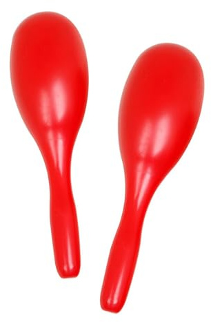 1 Pair Plastic Maracas Shaker Noise Maker Toy Music Handy Shaker Musical Instrument Party Decoration Supplies