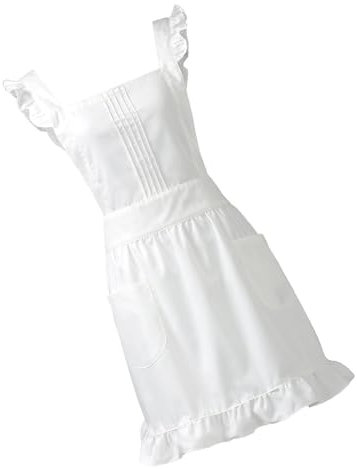 Zxfdsfdbnm Frau Schürze Kochschürze Maid Schürze Rüsche Schürze Küche Schürzen Kellner