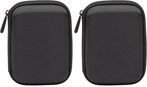 Amazon Basics External Hard Drive Case, Black (Pack of 2)