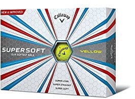 Callaway Supersoft-Golfbälle Einheitsgröße gelb