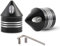 KATUR Motorrad Vorderachsmutter Abdeckkappe Set für Harley Dyna Softail Sportster Touring Rennrad König FXD FXST FLHT 883 1200 XL (Schwarz)