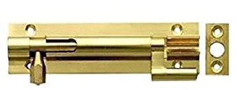 Merriway BH04936 Cranked Door Bolt Brass 50mm