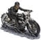 Nemesis Now Hell on The Highway James Ryman Figur 20,5 cm, schwarz, Kunstharz
