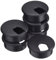 BBTO 45 mm de Pasacables de Mesa Negro Ojal de Alambre Cable de PC Arandelas de Plástico de Escritorio Agujero de Alambre Organizador de Alambre (6 Piezas)