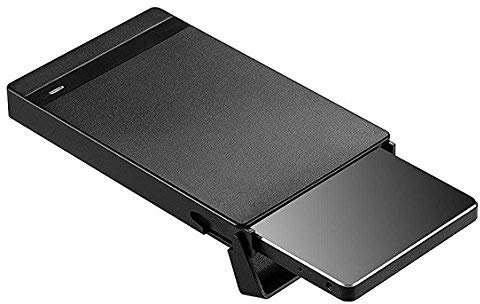 Hard drive enclosure, External USB 3.0 SATA 2.5 inch HDD Caddy, SSD Reader UASP Supported, Hard Drive Docking Station - Compatible with Samsung, Crucial, Sandisk, Toshiba and more