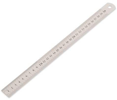 30 cm 12 Zoll Stahllineal Stahlmaßstab Metalllineal Lineal 300mm Werkstattlineal