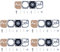 Haishine 5pcs Vergaser Membran Kit für Stihl 017 018 021 025 MS170 MS180 MS210 MS250 Kettensäge OEM # ZAMA RB-77 Neuteile