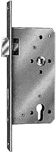 Haustür-Einsteckschloss PZW 20/65/92/10mm DIN R si lber rd SSF